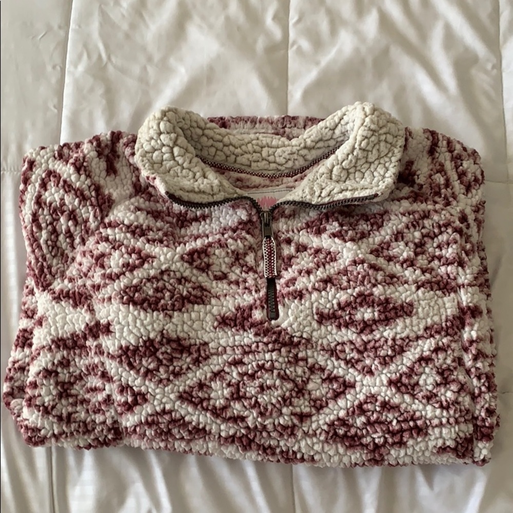 White & Purple Sherpa